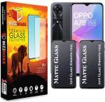 BizzBoxx Edge To Edge Screen Guard for Oppo A78 5G (Pack of 2)