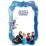 Festiko Frozen Theme Invitation Cards (6 Pcs), Theme Birthday Supplies, Return Gifts For Kids, Gift Accessories, Party Items, Frozen Theme Stationary Supplies