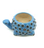 Master Piece Crafts Turquoise Ceramic Pots for Plants Turtle Shape , Ceramic Planters for Indoor Plants, Living Room, Outdoor Planter Handcrafted for Garden , Balcony , Table Decoration