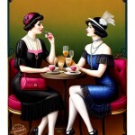 Love Creation A4 Size poster print for creative wall art- le-caf-des-femmes-8464(Non Sticker)