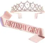 Party Propz Satin Birthday Sash And Crown