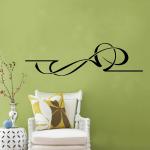 Decor Villa Wall Sticker ( Modern art ,Surface Covering Area 74 x 23 Inch)