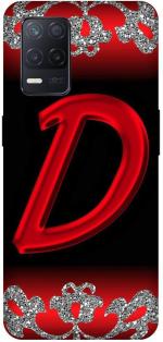 Zepboom Realme 8S 5G, Rmx3381 Red Plastic D Alphabet Printed Dual Protection Back Cover