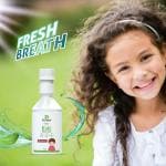 Vi Prime Meshwak and Mint Mouth Wash liquid for Kids | Alcohol-Free Mouthwash | Bad Breathe Remover with Dental Cavity Protection | Miswak and Mint Flavor for Children's Oral Care (100ml) (PACK OF 2)