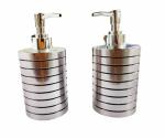 Kaka jiji Handicraft Silver Ceramic Soap Dispenser (Pack of 2)