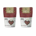 Pro Bono SUPERFOOD Flax Seeds Pack of 2 (200g Each) Premium Raw Flax Seeds for Healthy Snacks, Weight Loss, and Heart Health