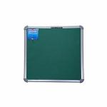 Roger & Moris Notice Board - Anodized Aluminium Frame, Foam Cushioned Fabric and ABS Plastic Corners for Home, Office, School and Kids (Green, Size : 3 feet x 3 feet)