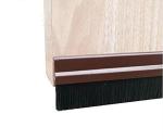 Crevizon Gate Bottom Sealing Strip Self-Adhesive PVC Plate with Nylon Brush Window/Door Shield Weather-Strip for Dustproof, Windproof, Waterproof(39 Inch-2Inch)