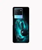 Casotec Cool Headphone Design 3D Printed Hard Back Case Cover for IQOO Neo 6 5G