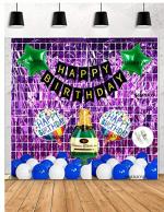 SHANAYA Square Curtain Decoration Foil Balloon Kit (30 Pieces)