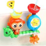 Patpat Monkey Water Spray, Toy Cartoon Bath Toy Sprinkler Suction for Baby and Toddler of 0-3 Years Small