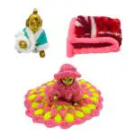 Ecommall Laddu Gopal Winter Dress Size 0 Woolen Dress, Night Sut and Blanket/Kambal Combo Poshak Clothes