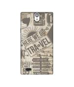 Casotec Travel Design Printed Silicon Soft TPU Back Case Cover for XOlO Q1010i