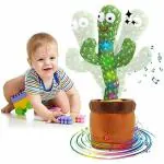 Smartcraft Dancing Cactus Toy with USB,Wriggle Singing Recording Repeat What You Say Funny