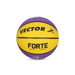 Vector X Rubber Yellow And Purple Basketball Size- 3