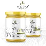 Mecori organic A2 Gir cow ghee 500 ml (Pack of 2) | Lab Tested | Perfect Aroma & Danedar Ghee | Curd-Churned | No Added Color and Preservatives INo Added Fragrance |100 % Pure & Hand made a2 Gir cow ghee | Organic Ghee