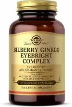 SOLGAR Bilberry Ginkgo Eyebright Complex Vegetable Capsules