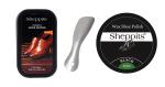 Sheppits Premium Shoe Shiner, Shoe Polish (Black) & Steel Shoe Horn Combo | Shoe Care Kit