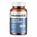 TrueBasics Advance Calcium Tablets for Women and Men, with Vitamin D3, Vitamin K2-MK7, Magnesium, Zinc, Alfalfa, Clinically Researched Ingredients, 30 Calcium Tablets