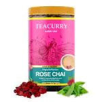 TEACURRY Rose Chai (100 Grams) - Rose Tea for Immunity, Skin Glow Relaxation - 100% Natural