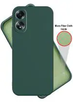 HUPSHY Back Cover for OPPO A18 (Green, Flexible, Silicon, Pack of: 1)