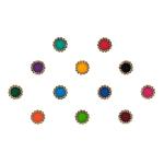 Comet Busters Multicolor Stone Bindi For Women