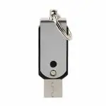 DeoDap USB Keychain Lighters Mini Portable Electric Lighters Rechargeable with Light Windproof Ultra-Thin Metal Creative Key Buckle Lighter with Thin Metal Creative