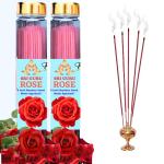 Sri Guru Rose Agarbatti (incense Sticks) pack of 2 (100g+ 100g) Fragrance Rose