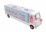 Crackles Hello Kitty Bus Shaped Metal Pencil Box for Girls- Pack of 1 (Assorted Colours )