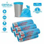 Crystal LARGE Garbage Bag on Roll 24 x 32 BLUE, 90 BAGS - 15 BAGS x 6 rolls