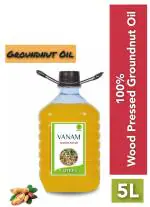 VANAM- Wood Cold Pressed Groundnut Oil - 5 LTR | Peanut oil