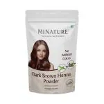 minature Dark Brown Henna Powder |Henna Based Hair Color | Henna & Indigo Powder | Natural Dark Brown Hair Color | No Artificial Preservatives| 227gram (1/2lb)(8Oz)
