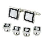 PELUCHE Black And Blue Mother Of Pearl Shirt Stud For Men (1002-00-801010)