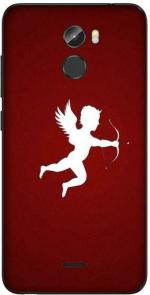 instyler Gionee X1 Red Matte Vinyl Signs and Symbols Printed Mobile Skin Sticker with Scratch Resistant Lamination