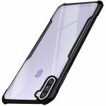 AERTOXX ShockProof Crystal Clear Samsung Galaxy M11 Back Cover Case | 360 Degree Protection | Protective Design | Transparent Back Cover Case for Samsung Galaxy M11 (Black Bumper)