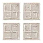 Osasbazaar Pure Silver Swastik for Puja Temple - 97%-99% Pure - Set of 4