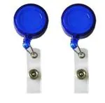 Lovex I.D. Card Retractable Holder Badge Blue[Pack of 2]