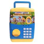 RAINBOW RIDERS ATM Money Safe Bank For Kids with Finger Print Sensor Piggy Savings Bank with Electronic Lock, For Girls & Boys Age 2, 3, 4, 5, 6, 7, 8 Plastic Battery Operated Toy Multicolour Options Are Available