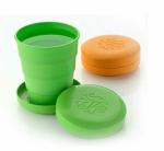 HEMIZA Foldable Travelling New Folding Glass OR Pocket Glass for Travelling | Adjustable Plastic Drinking Glass for Kids