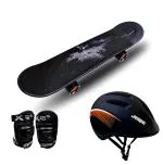 Jaspo Black Power Kids Skateboard For Beginners 26 inch,6 Plus yrs