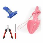 Jainsons Pet Products Dog Grooming Kit - Scissors Scooper + Nail Cutter with Filer + Slicker Brush (Small Dogs)