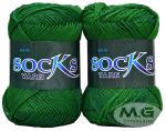 M.G Enterprise wool, Nylon Socks yarn veintiuno Leaf Green 500 Grams.
