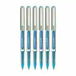 Uni-ball 157 Light Blue Ink Eye Roller Ball Pen 0.7 mm (Pack of 6)