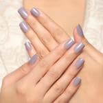 Lick 24 Pcs Lavender Shade Fake Reusable Nails Fake/False Acrylic Nails Extension