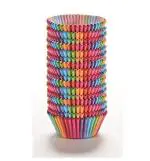 Jubilant 500 Pcs Paper Baking Cups, Rainbow Cupcake Liners (Colorful, Standard Size)