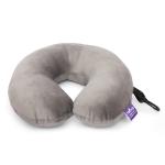 VIAGGI U Shaped Best Travel Feather Soft Microfibre Neck Rest Inflight Train car Neck Pillow - Grey