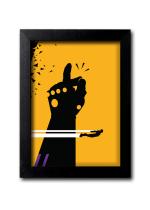 Blue Nexus Iron Man Thanos Snap Wall Poster with Wall Frame Room Art Painting Collection A4 size 10x13