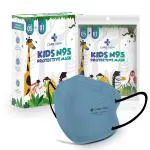 Careview Kids N95 Face Mask (Pack of 5 + 1 Free), GREY Color,5 Layered Filtration, DRDO, BIS (ISI),CE Certified, Ear Loop Style (KIDS-N95-MASK)
