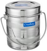 Neelam Silver Stainless Steel 13 22G Diamond Milk Pot, 2600 Ml