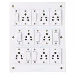 Saifpro Polyvinyl Chloride Extension Board With 8 Socket, 7 Switch 6 Ms Wire - 6 Meters Wire